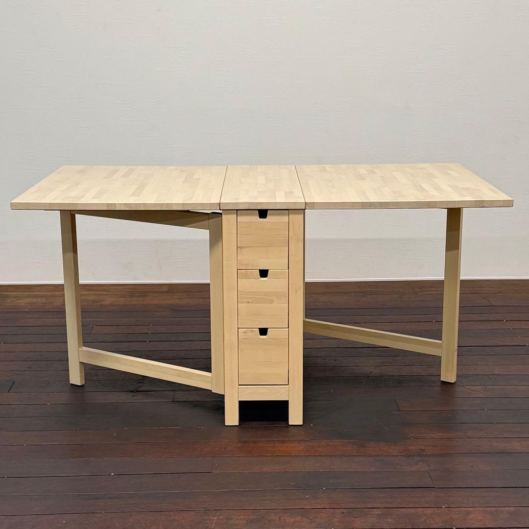H110K34 イケア IKEA NORDEN ノールデン ゲートレッグテーブル