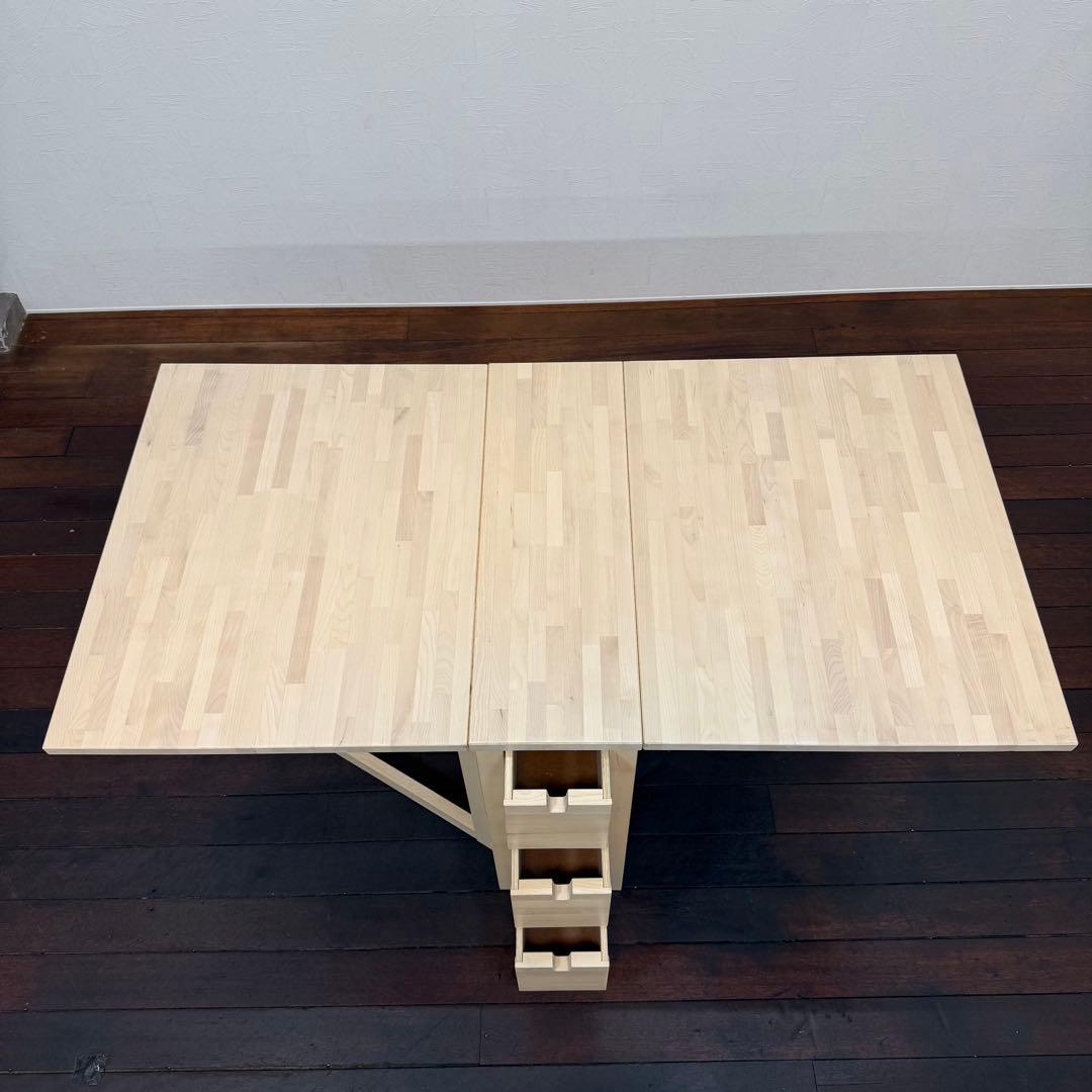 H110K34 イケア IKEA NORDEN ノールデン ゲートレッグテーブル
