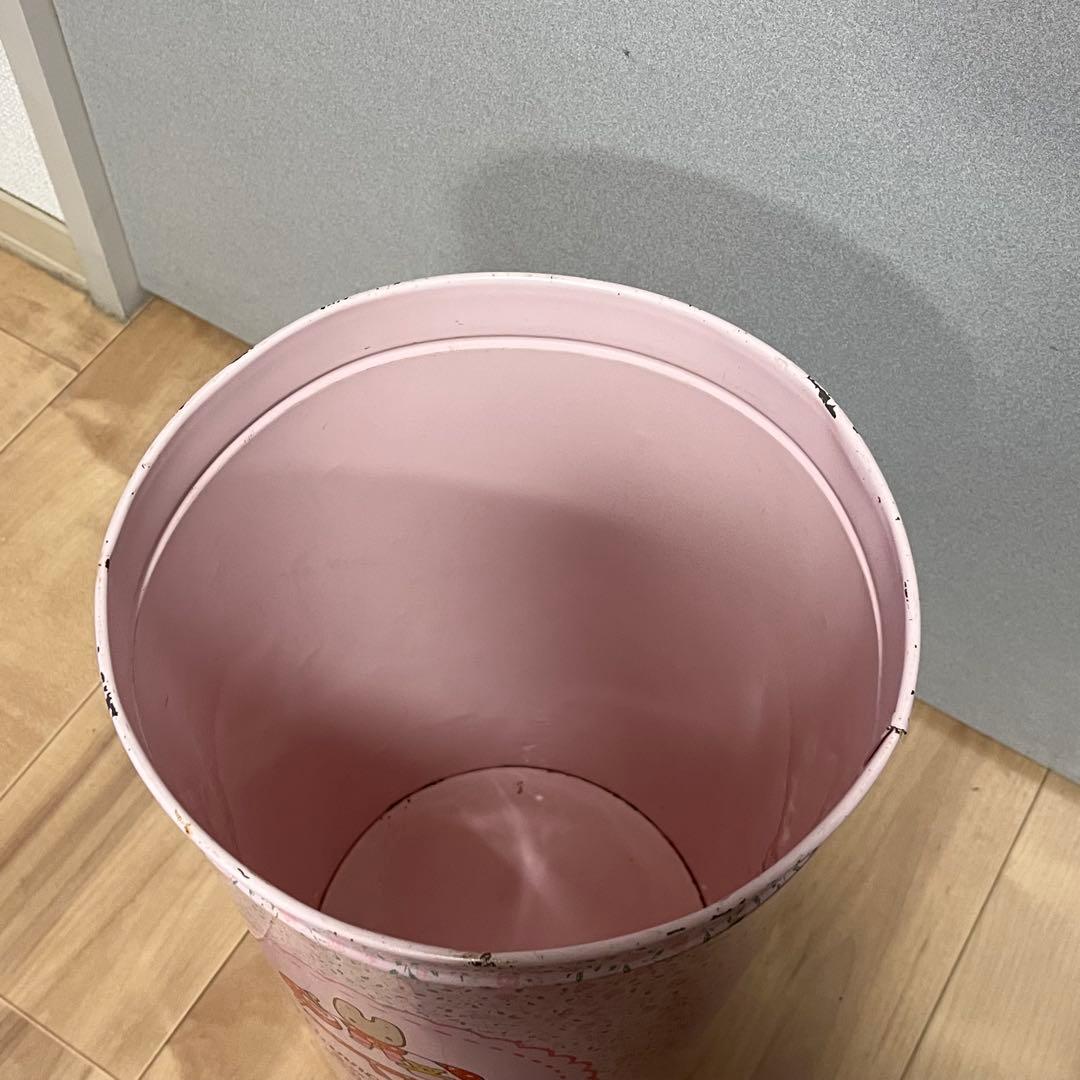 【希少】マロンクリーム　ゴミ箱　1994年　平成レトロ　くろがね　レトロ缶