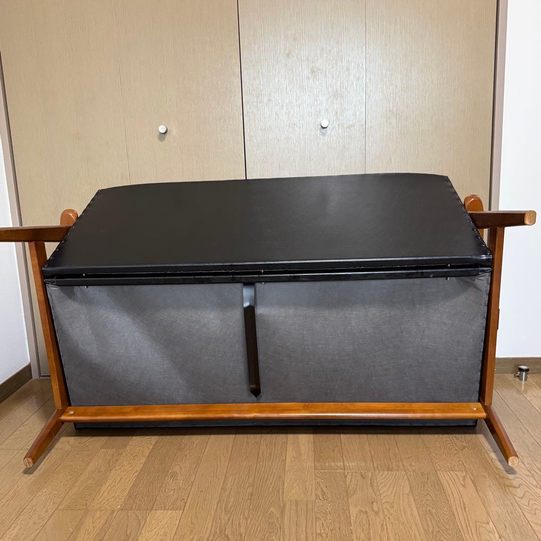 カリモク60 kチェア 2シーター スタンダードブラック