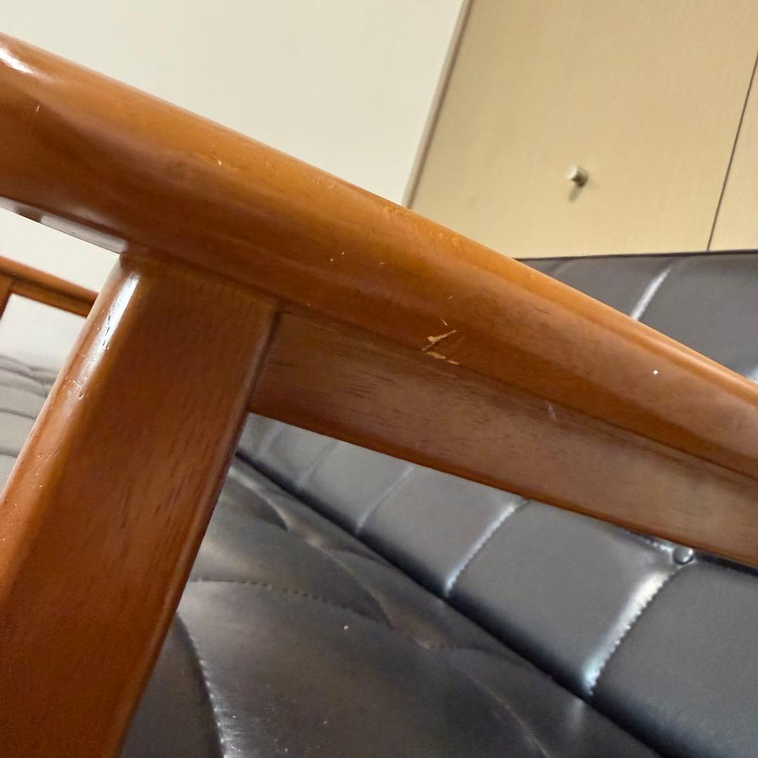 カリモク60 kチェア 2シーター スタンダードブラック