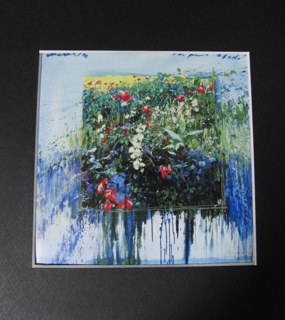 J.トレンツ・リャド、【フローレス】、希少な額装用画集より、状態良好