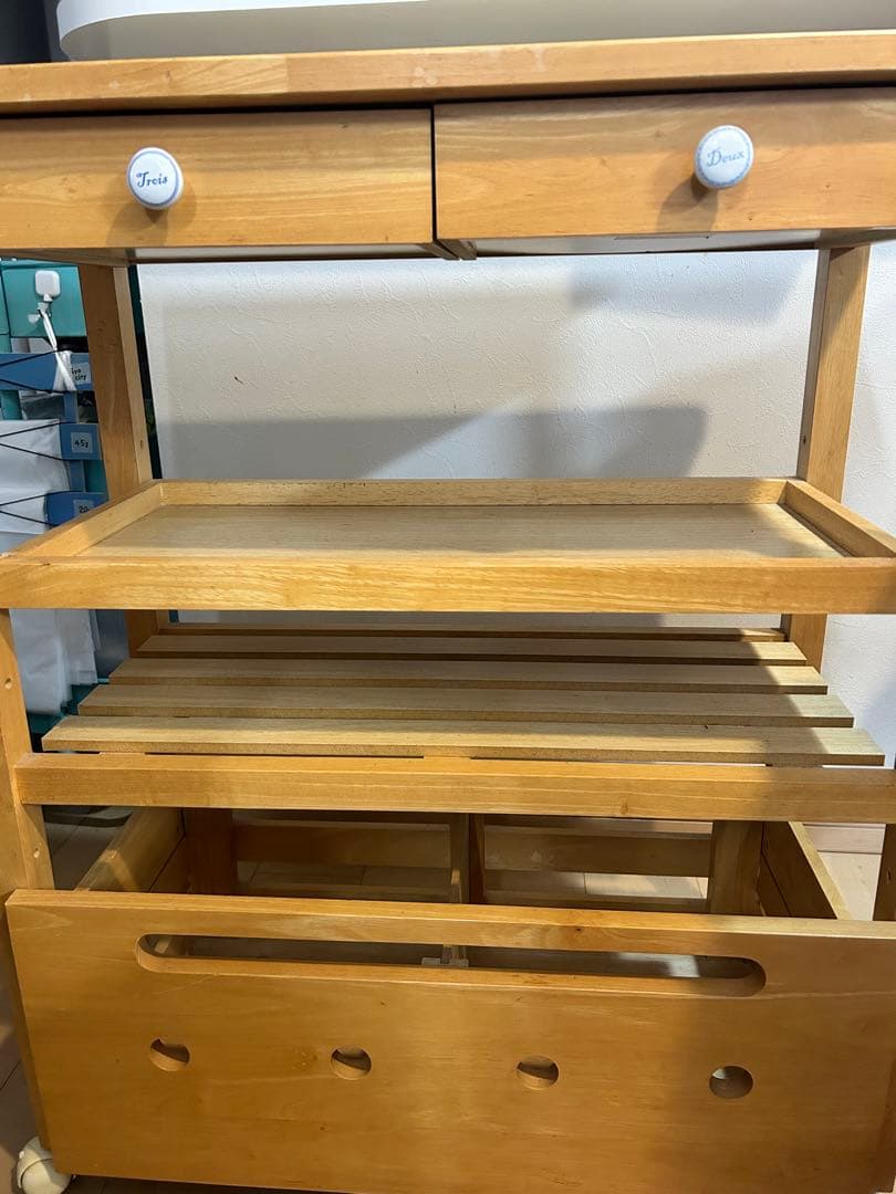 再値下げ‪☆美品 タイル ストアレンジワゴン