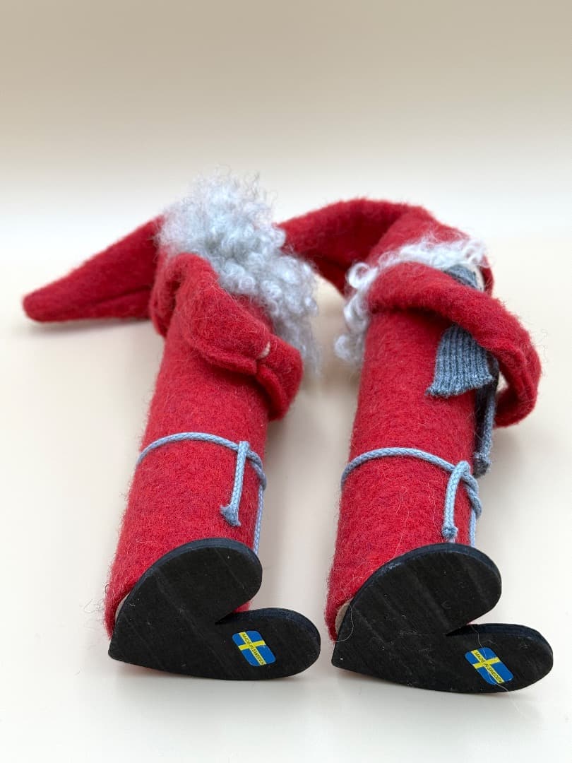 北欧 トムテ サンタ ペア 22cm スウェーデン製 クリスマスオブジェ