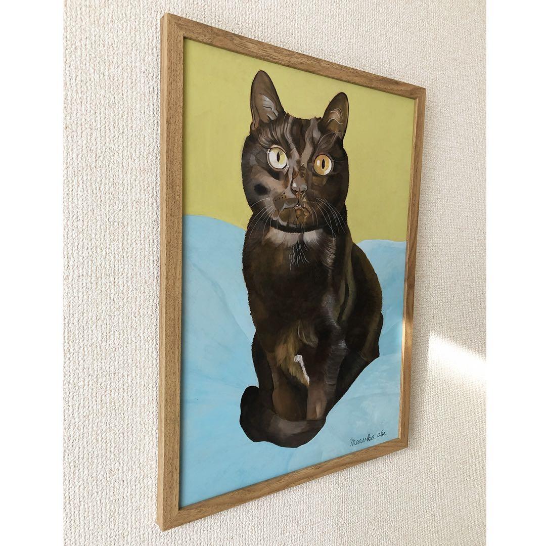 《送料無料》原画「クルタ」猫イラスト