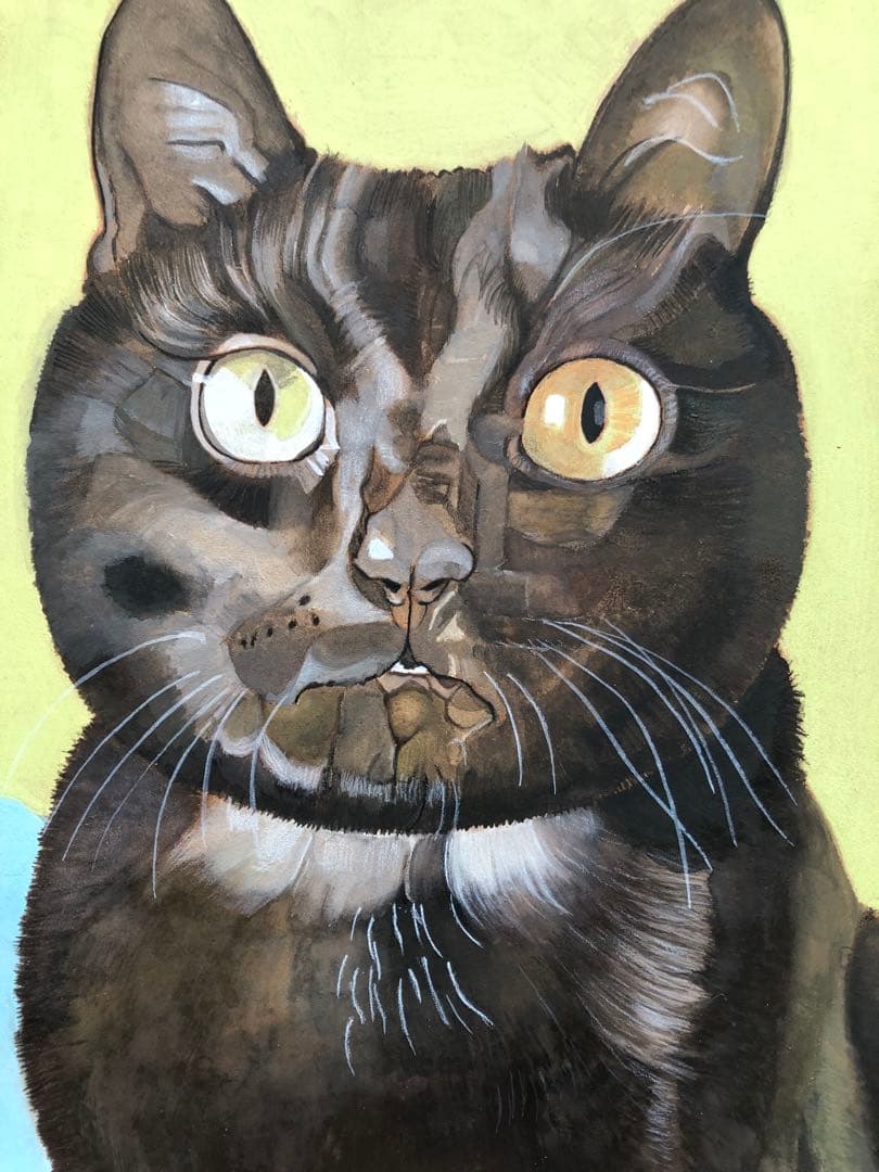 《送料無料》原画「クルタ」猫イラスト