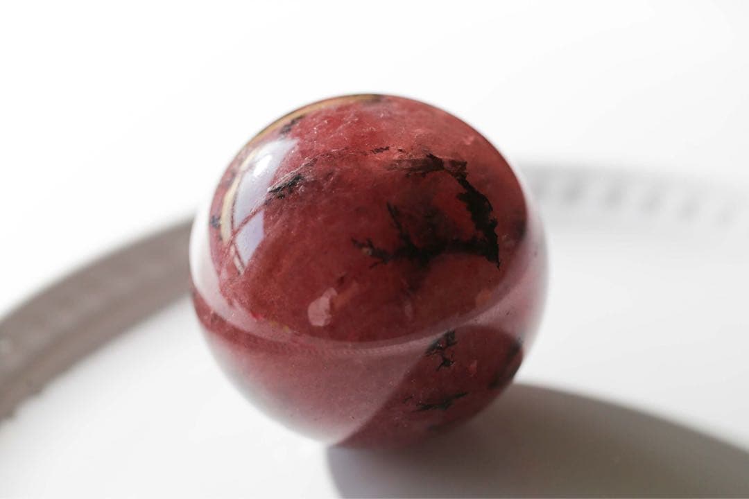 【天然石】ストロベリークォーツスフィア