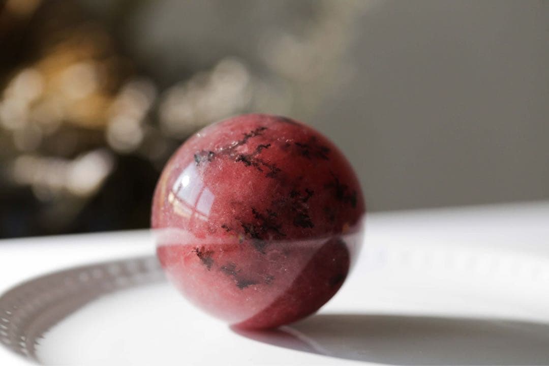 【天然石】ストロベリークォーツスフィア
