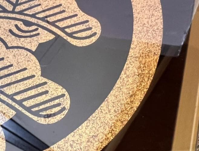 新品 特注 家紋 丸に右三階松 ラメチップゴールド - メルカリ