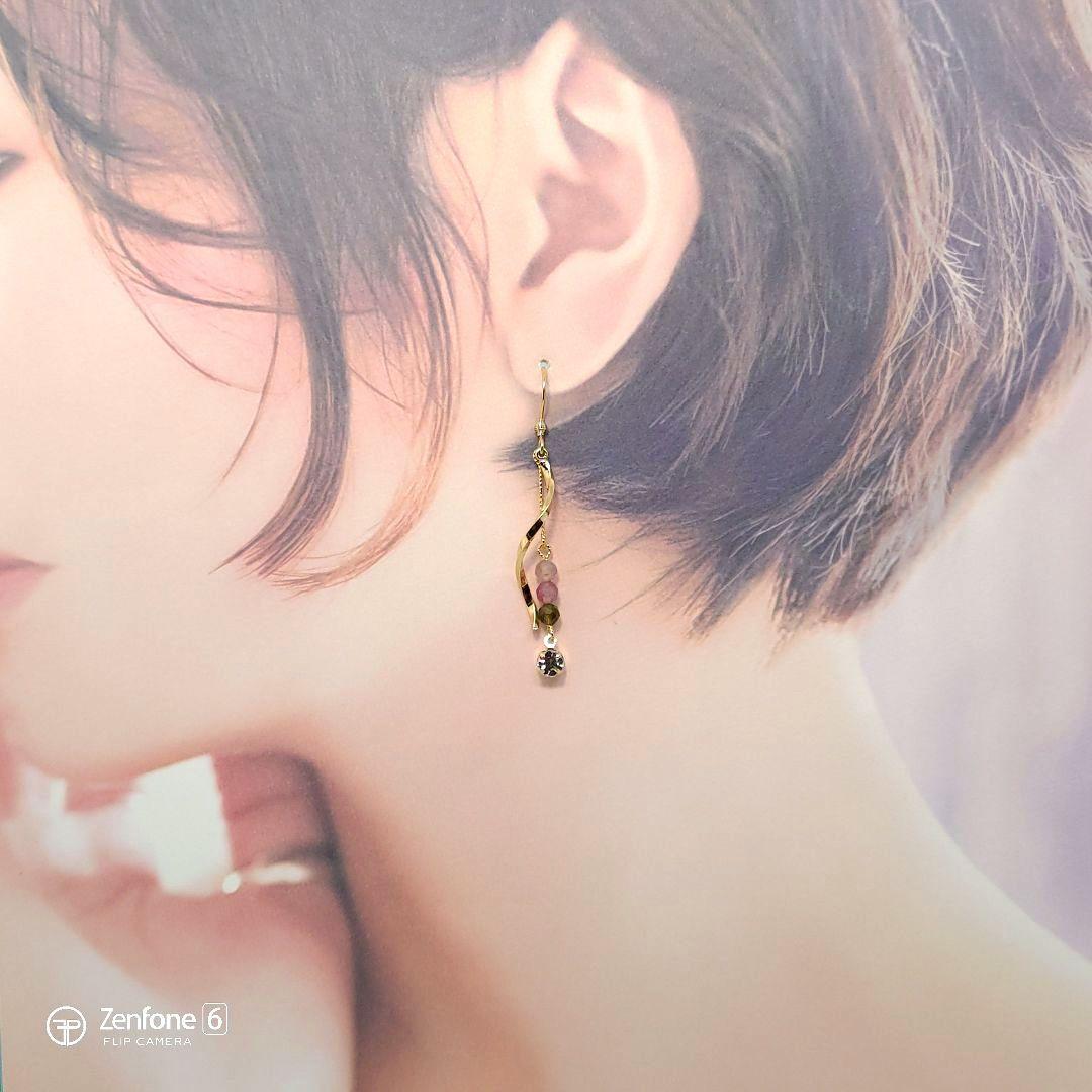 ◆n.♡ページです♪No.157と158◆天然石ピアス2点です