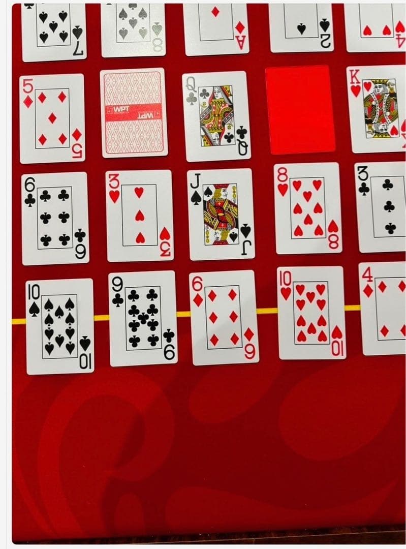 WPTポーカー専用トランプ　赤•青5セット ※セール中