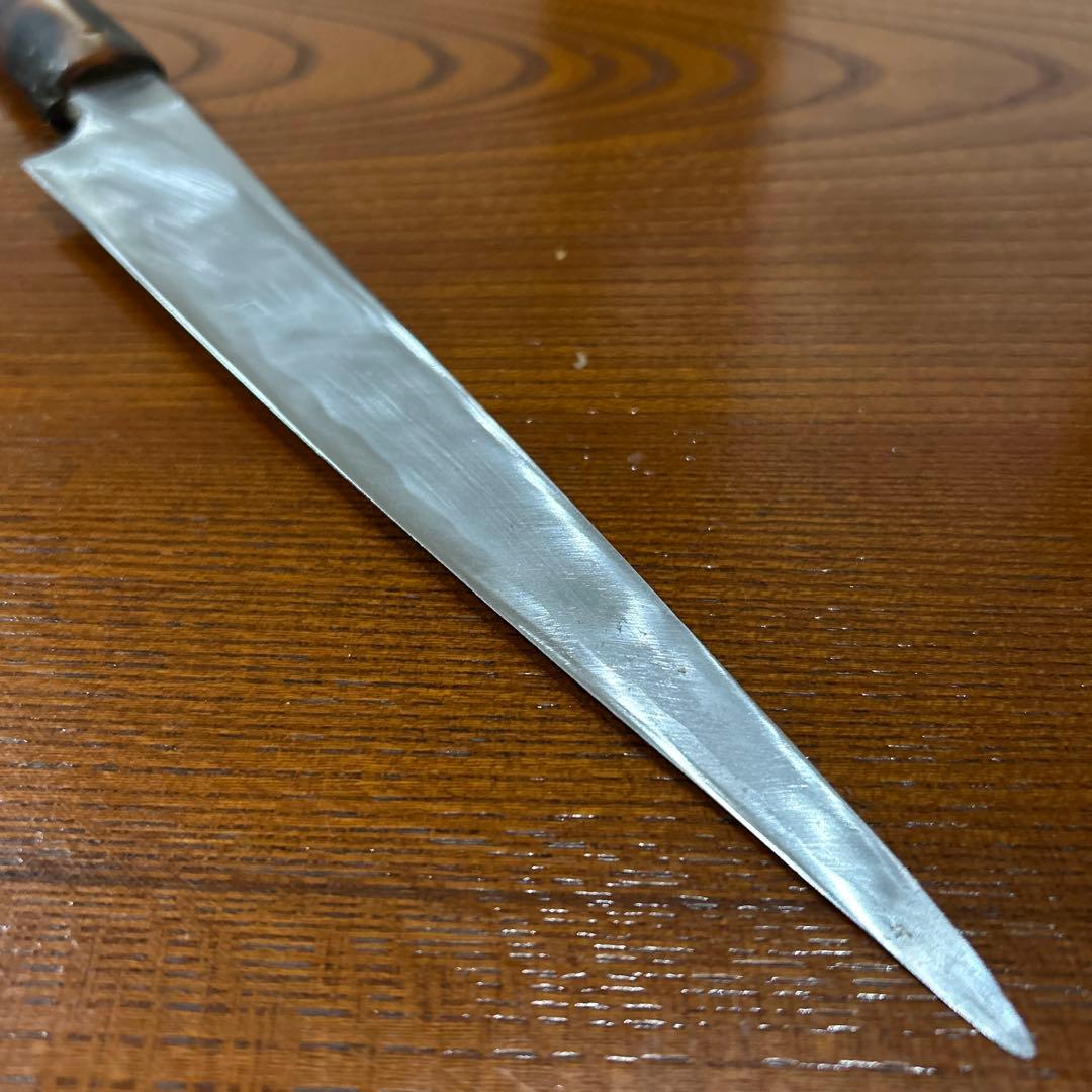 刺身包丁 正本-秀 全長34cm刃18,5cm厚約4mm ★送料無料 ★水牛柄付