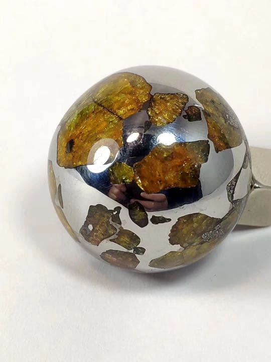 【希少】イミラック隕石・パラサイト隕石　ボール　大玉 32mm 90.3g★