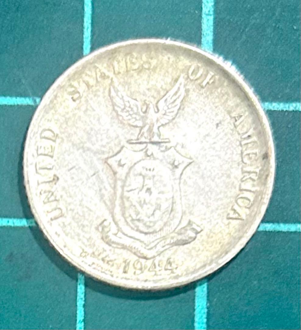 フィリピン(アメリカ領)1944年20センタボ銀貨 - メルカリ