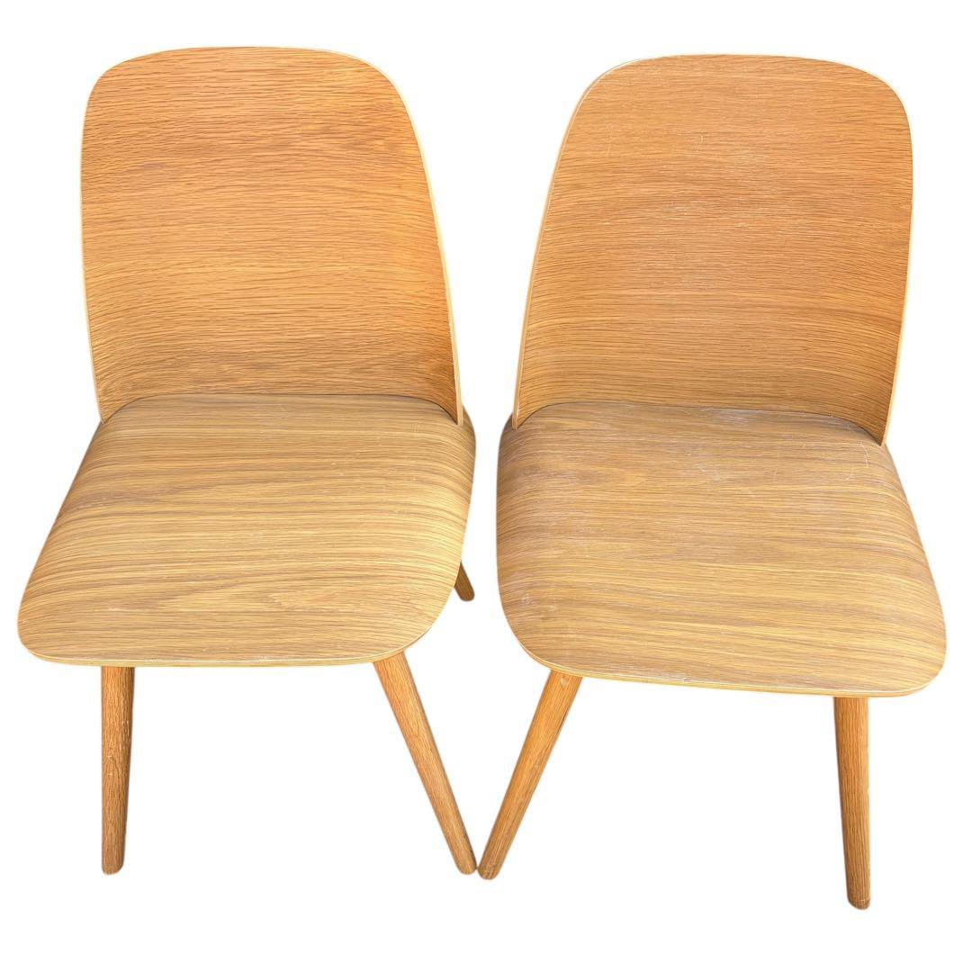【美品】muuto ムート Nerd Chair ナードチェア オーク 2脚分④