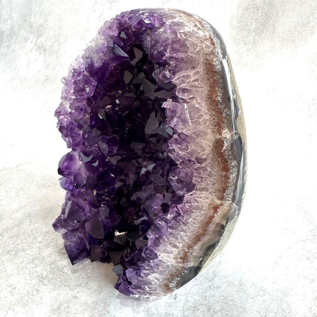 【ハイクォリティ】 ウルグアイ産　アメシストカットベース