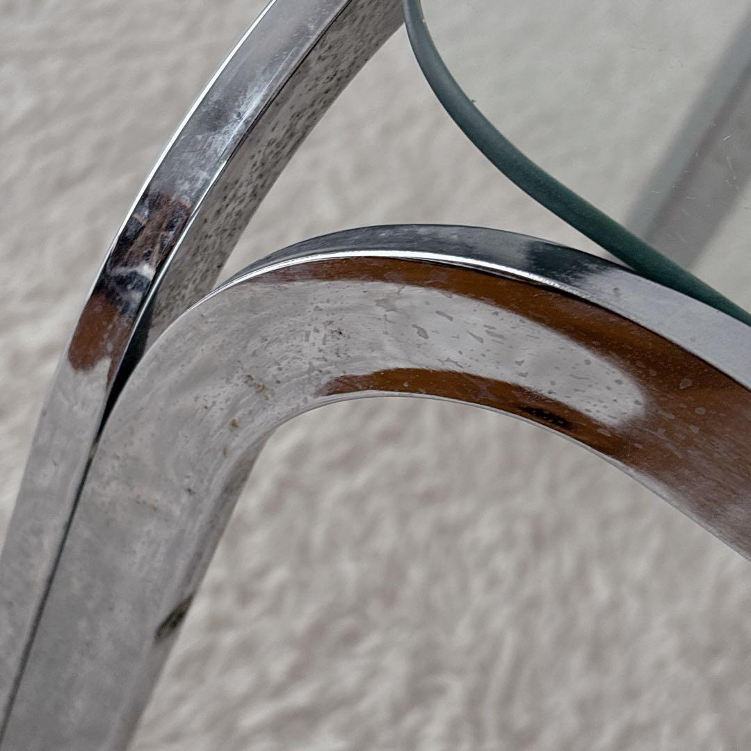 美品】80S 90S アンティーク アイアン クロー ガラステーブル