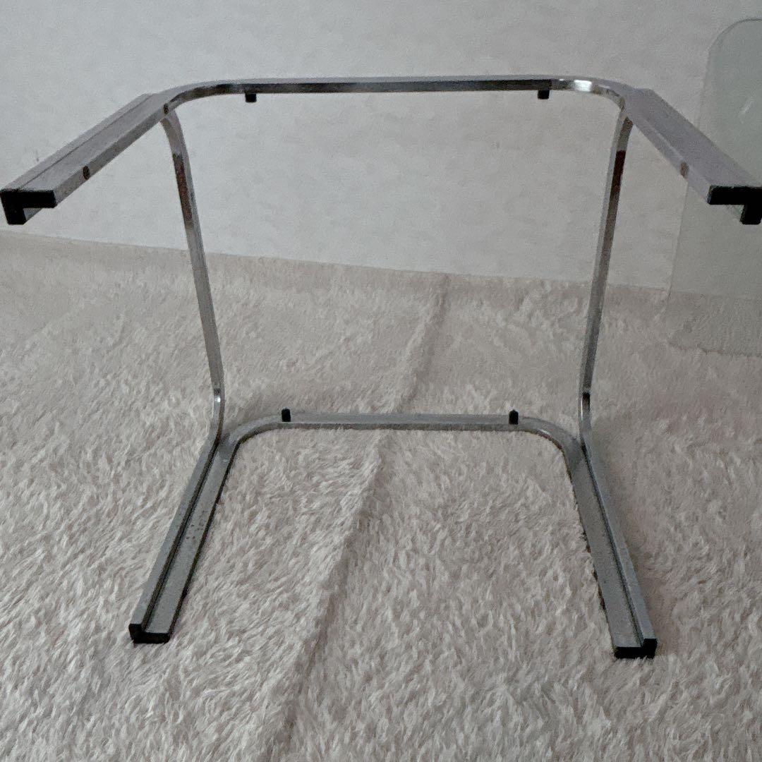 美品】80S 90S アンティーク アイアン クロー ガラステーブル