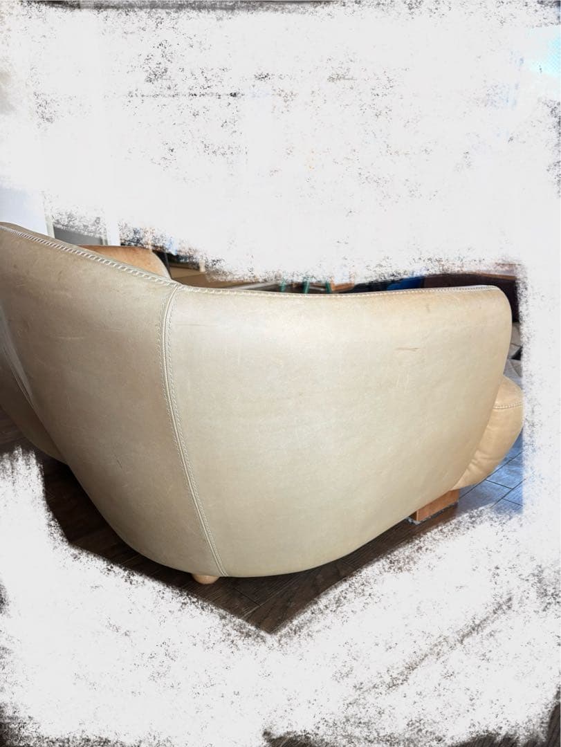 クラッシュゲート オピアムソファ 2.5人掛け　レザーソファー　キャラメル色