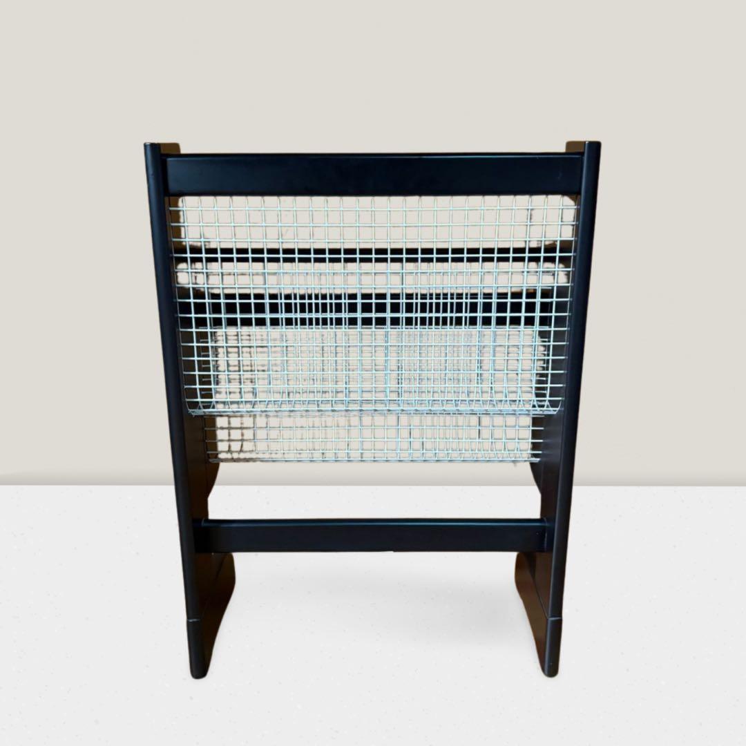 80-90s カリモク マガジンラック レトロモダン ミッドセンチュリー