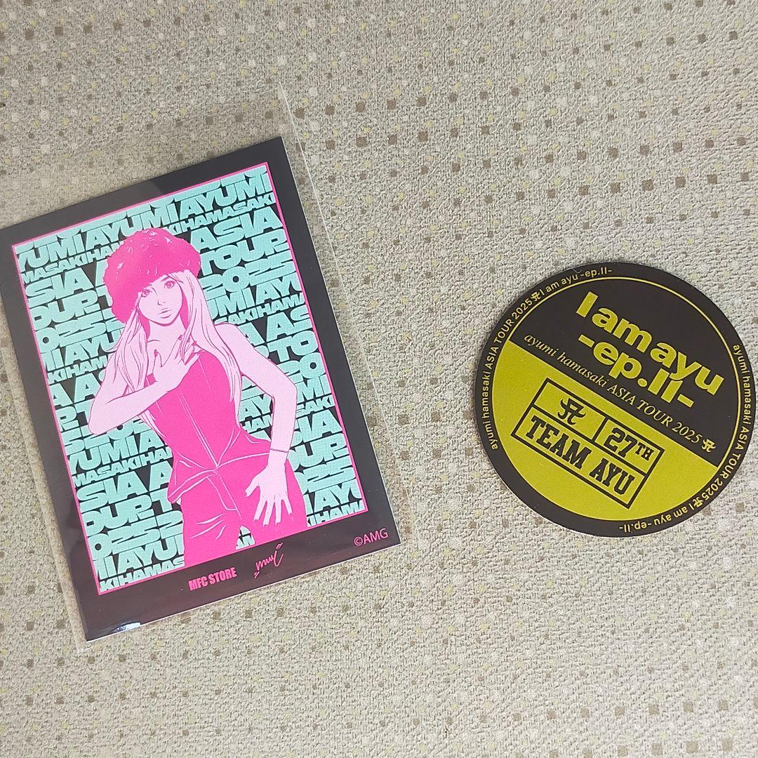 浜崎あゆみ 新品未使用 非売品ステッカーセット MFC Tシャツ特典一番