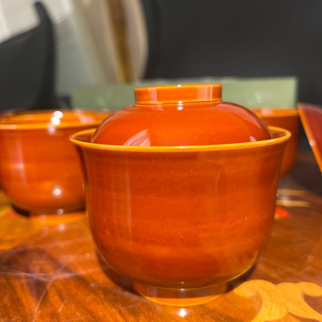 飛騨春慶塗 吸物椀 蓋付 5客 【新品箱入】伝統工芸品 - メルカリ