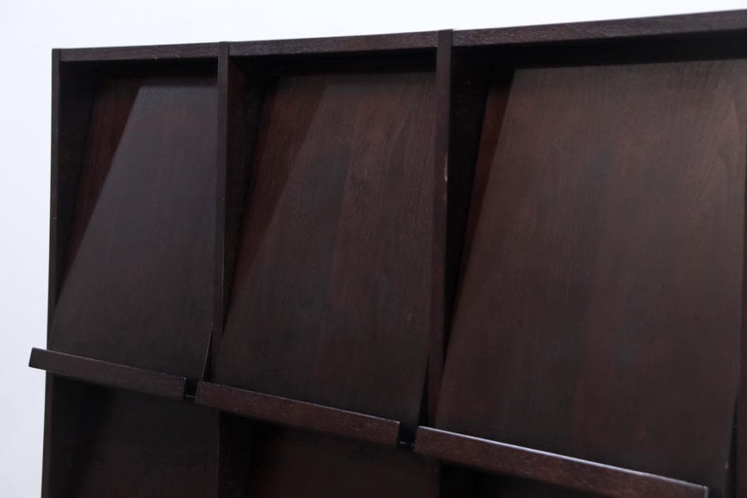 タモ材 フラップ キャビネット マガジン レコードラック サイドボード モダン