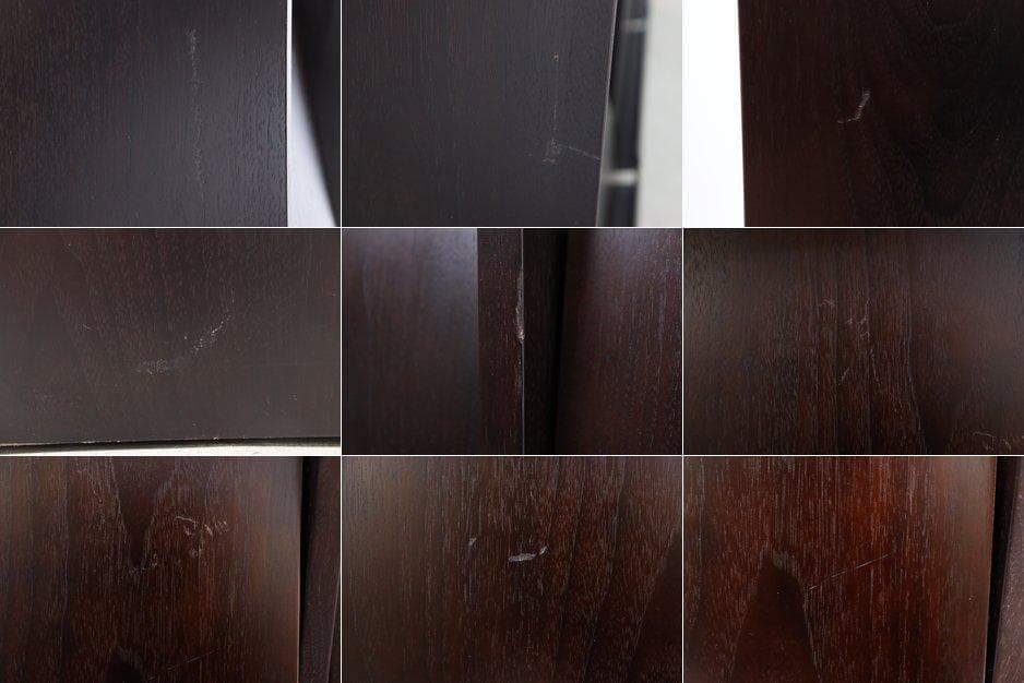 タモ材 フラップ キャビネット マガジン レコードラック サイドボード モダン