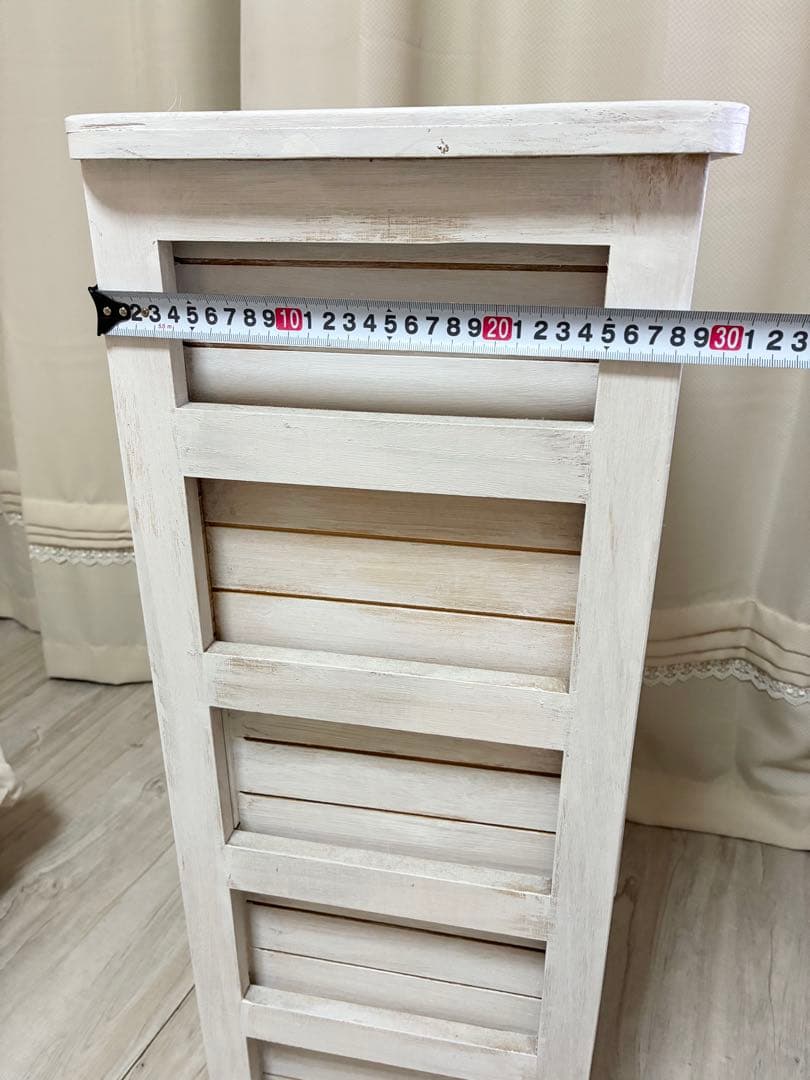 チェスト　アンティーク　シャビーシック　ホワイト　白　収納　ナイトテーブル