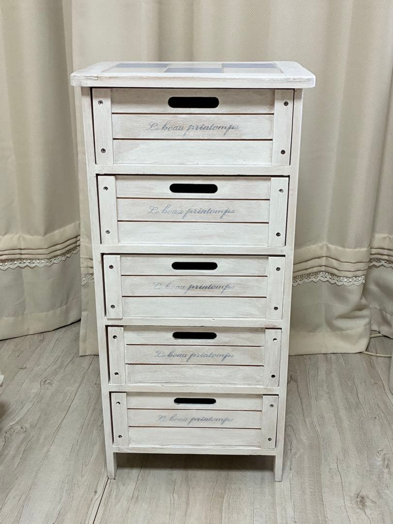 チェスト　アンティーク　シャビーシック　ホワイト　白　収納　ナイトテーブル