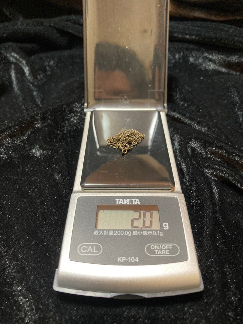 ㉔ラウンドクロスペンダント チェーン付き 真鍮