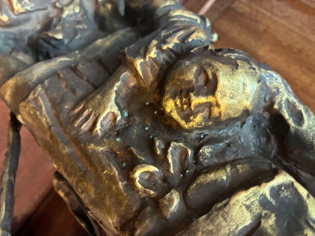 北村西望 大慈良寛 ブロンズ 1979制作 高さ38センチ 6.5キロ 良寛和尚