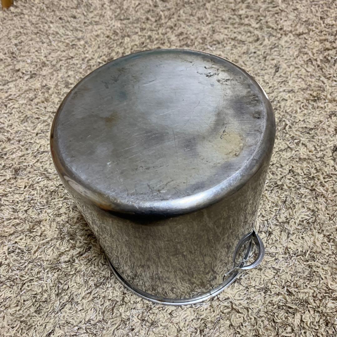 ステンレス 寸胴鍋 24cm ハンドル付き