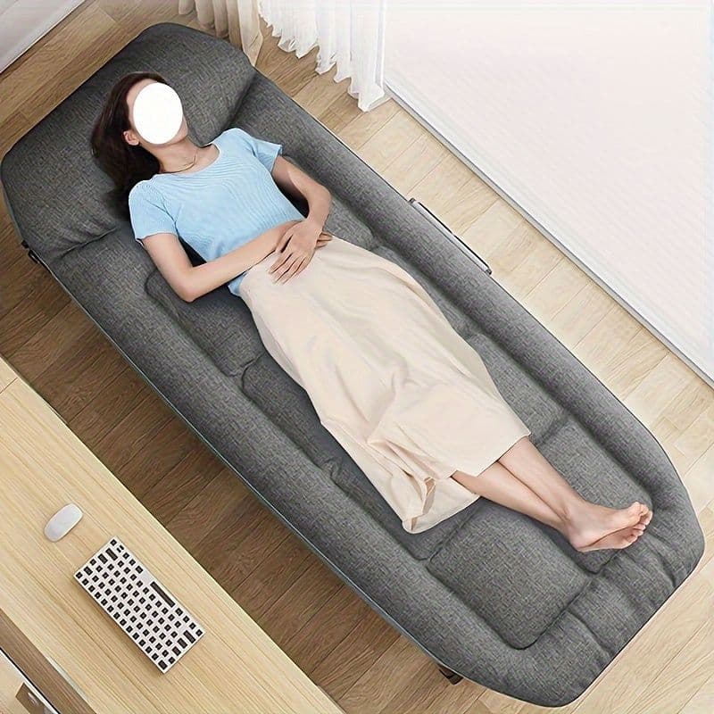 折りたたみポータブルベッド スチールサポート アウトドア向け