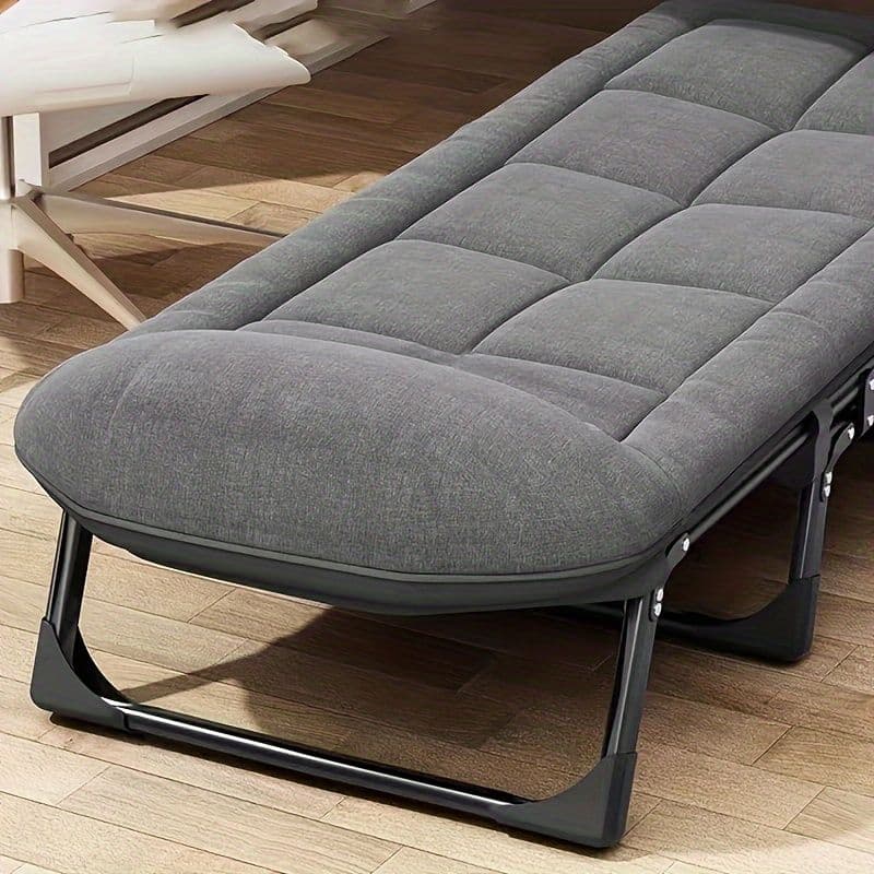 折りたたみポータブルベッド スチールサポート アウトドア向け