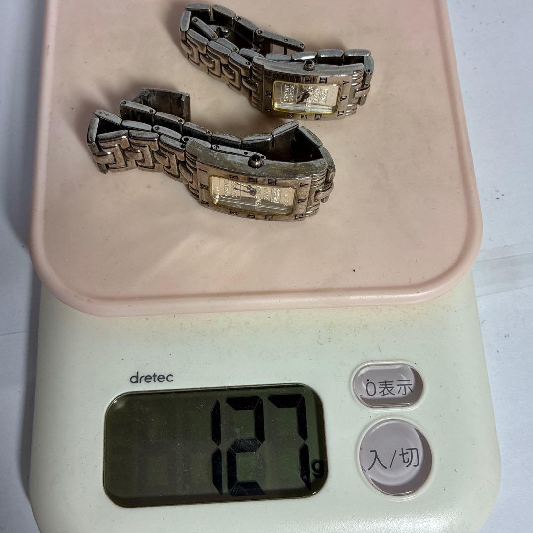 腕時計 クレディ・スイス 純銀　999.0 ペア　男女　2本　インゴット