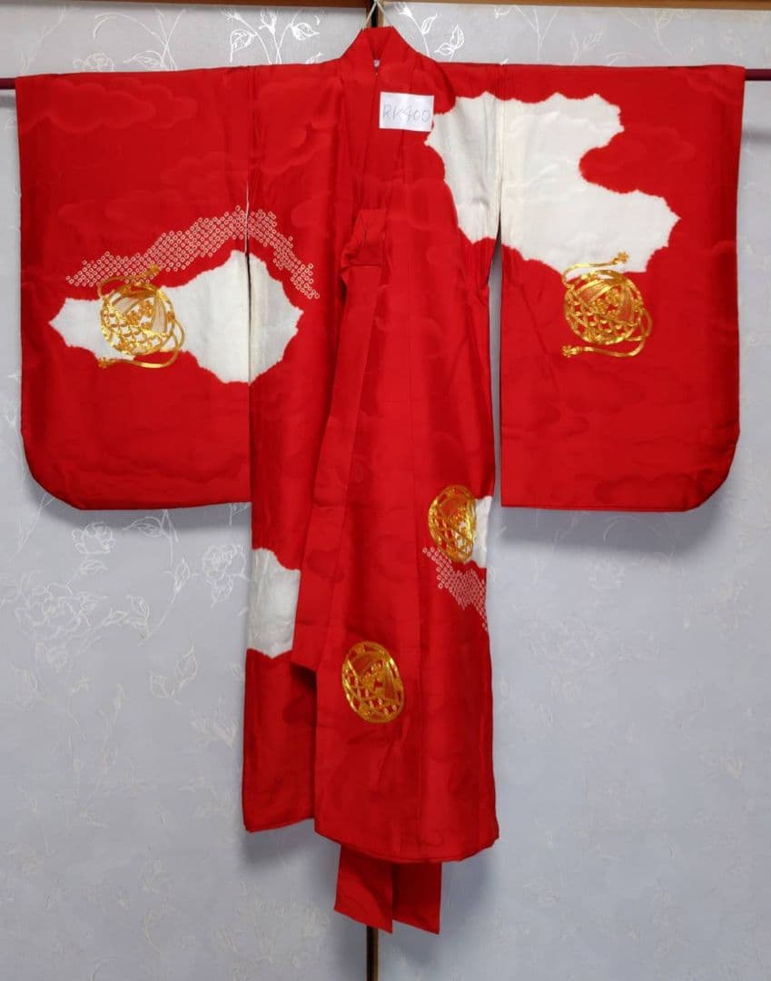 RK400アンティーク子供着物着丈97センチ裄丈46センチめちゃくちゃ綺麗正絹