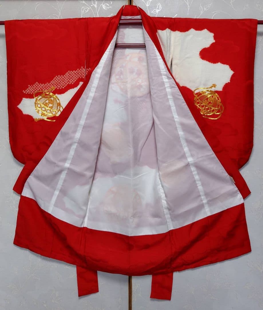 RK400アンティーク子供着物着丈97センチ裄丈46センチめちゃくちゃ綺麗正絹