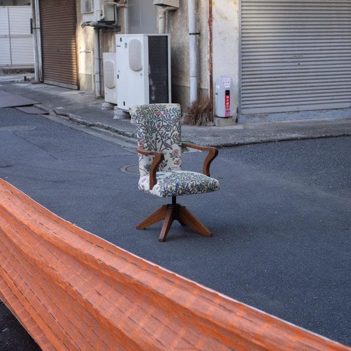 ヴィンテージ 回転チェア アームチェア アームソファ 1P ウィリアム・モリス