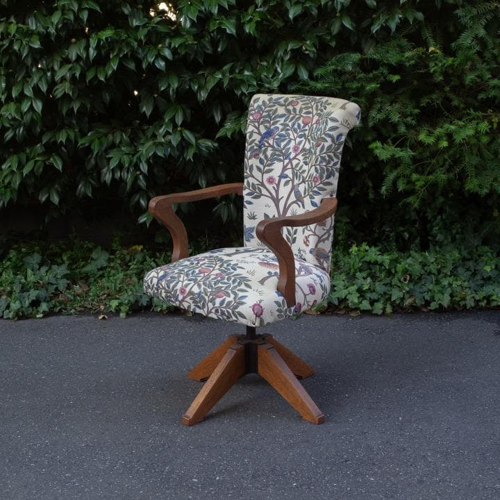 ヴィンテージ 回転チェア アームチェア アームソファ 1P ウィリアム・モリス