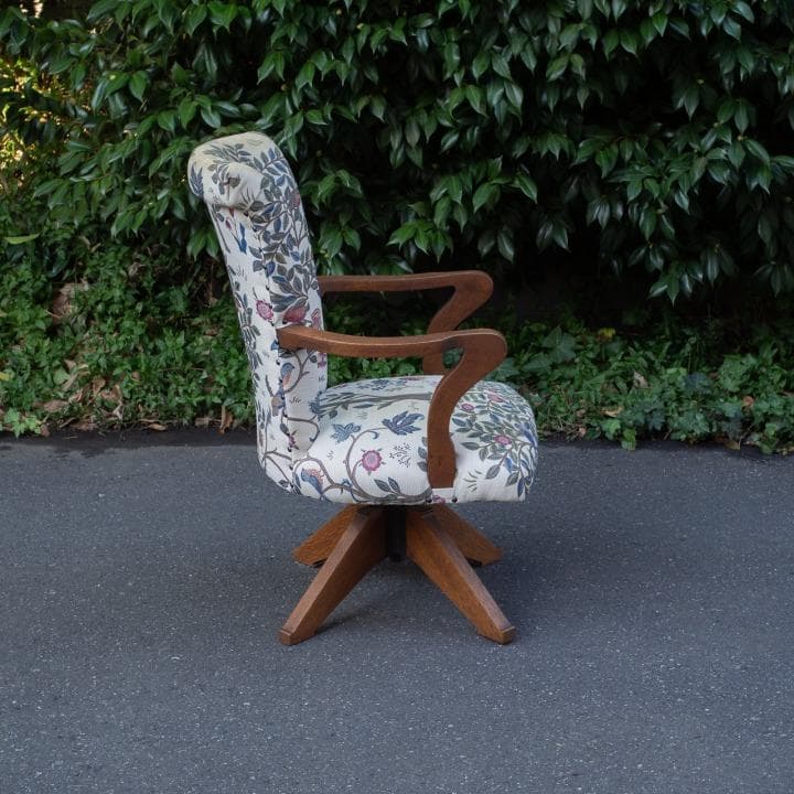 ヴィンテージ 回転チェア アームチェア アームソファ 1P ウィリアム・モリス