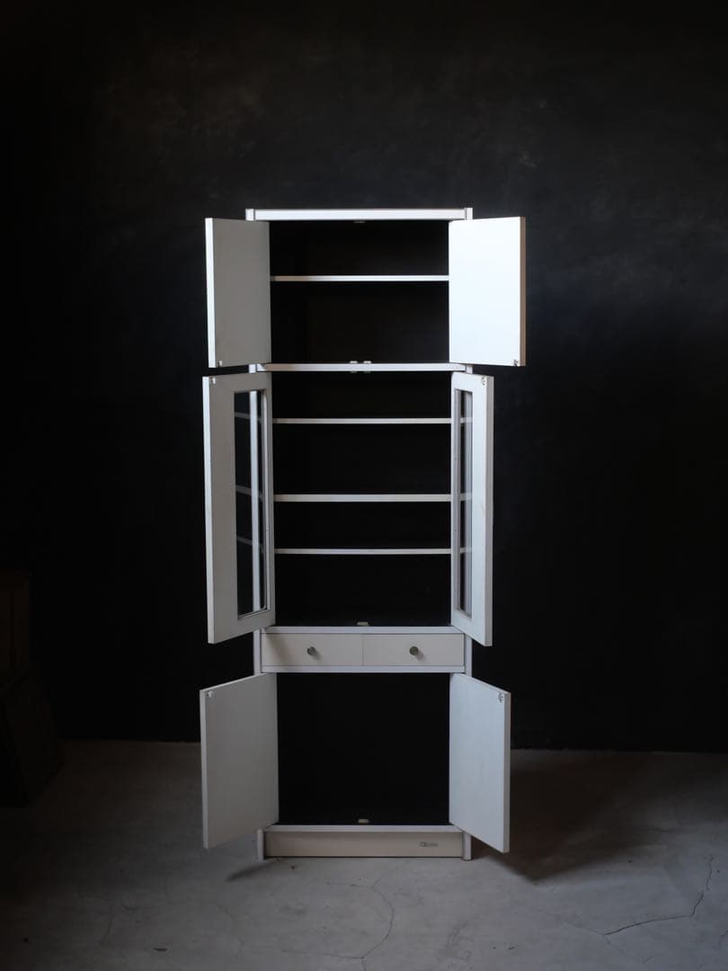 レトロ　食器棚　棚　スペースエイジ　古家具　古道具　レトロポップ　昭和レトロ