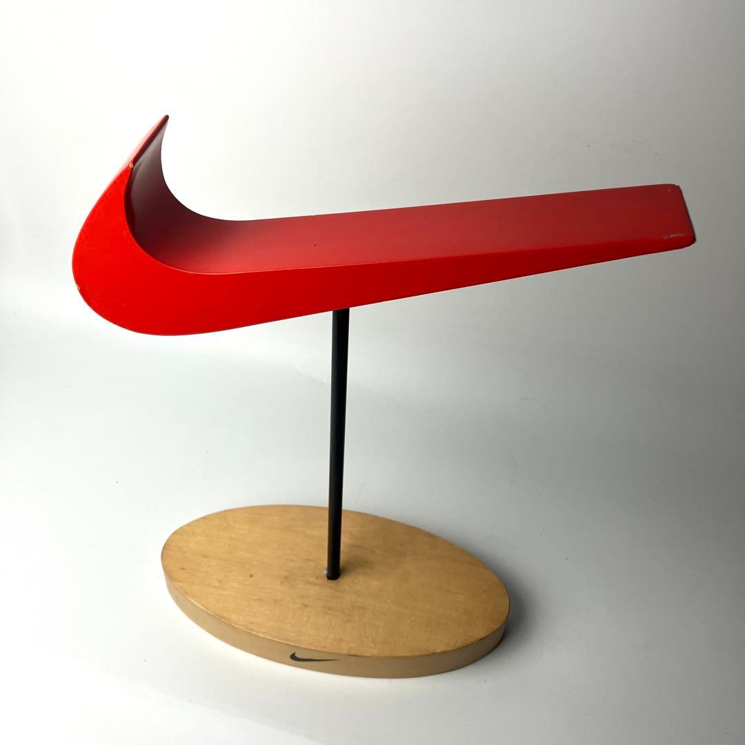 【希少】NIKE USA製　Swoosh スウッシュ　ディスプレイ　ウッド非売品