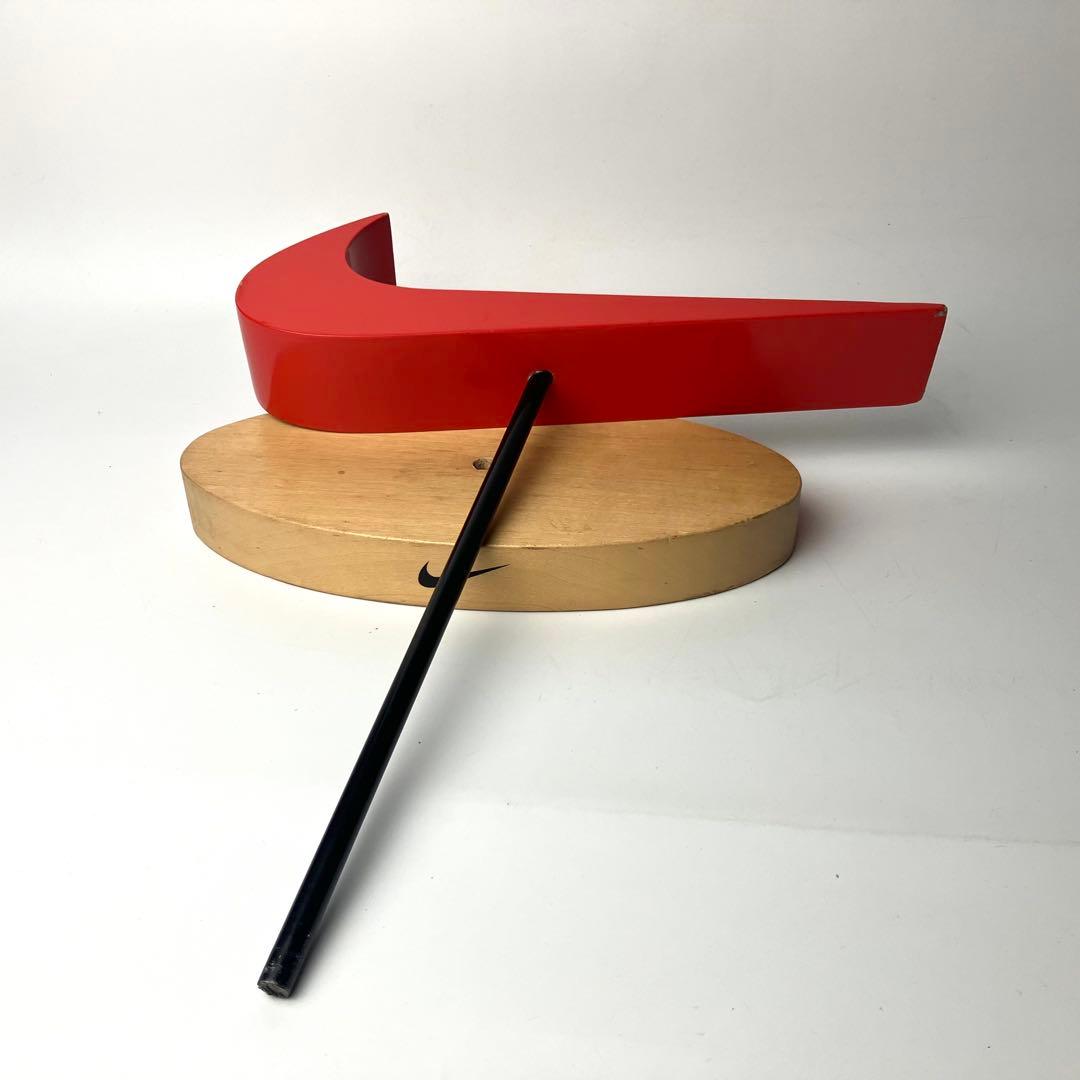 【希少】NIKE USA製　Swoosh スウッシュ　ディスプレイ　ウッド非売品