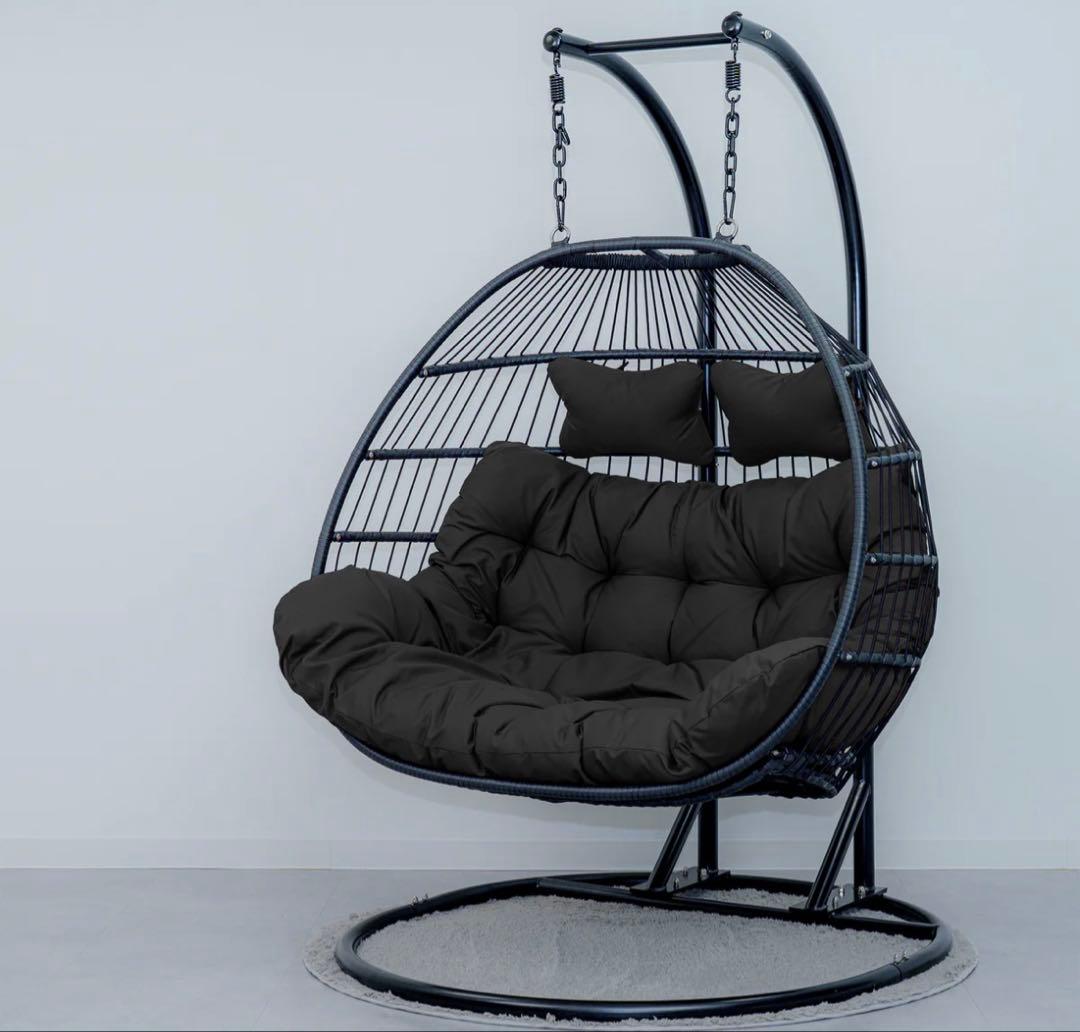 ブラックハンギングチェア