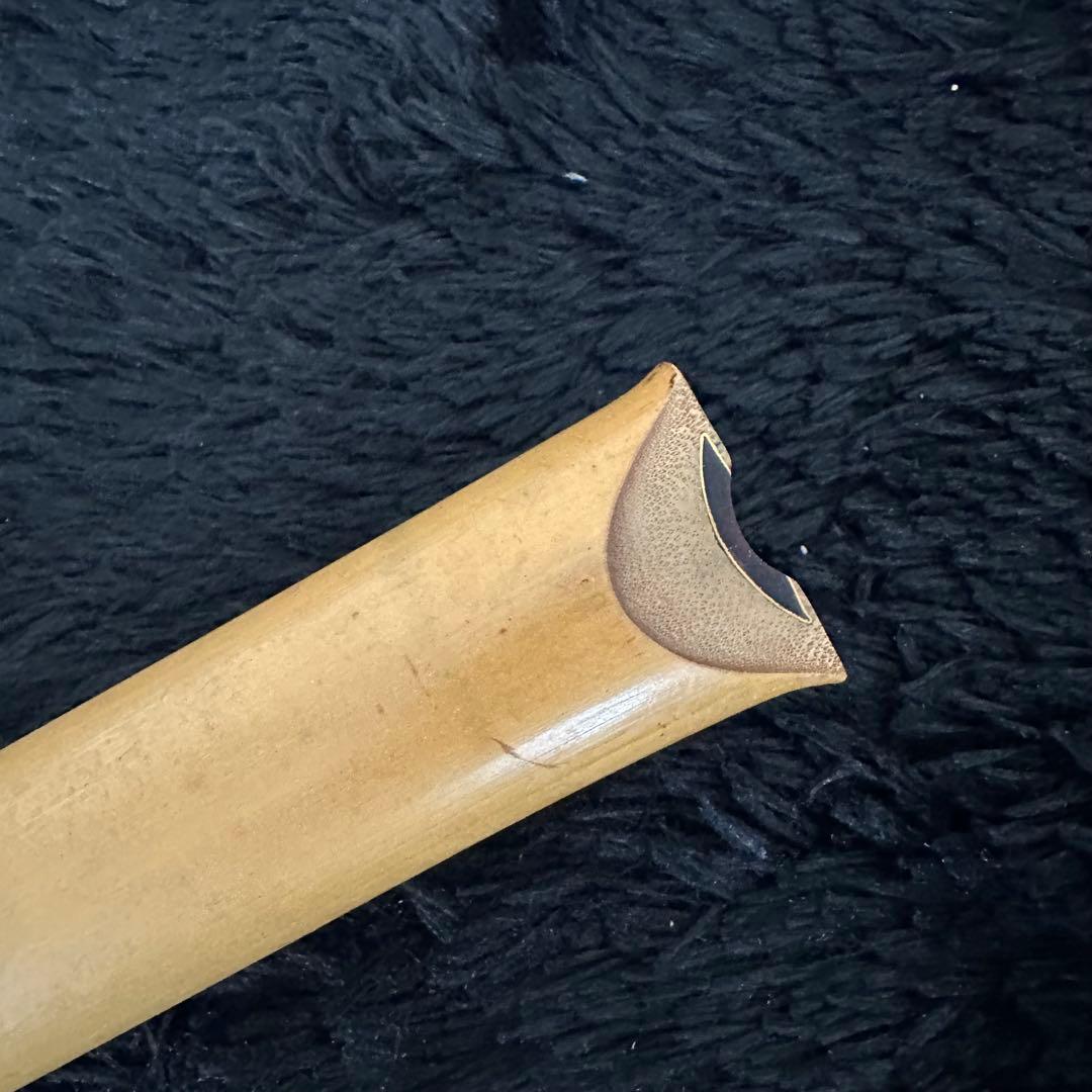 高級 尺八 金歌口 在銘 銘あり 嵐雪 銀三線 藤巻き 1