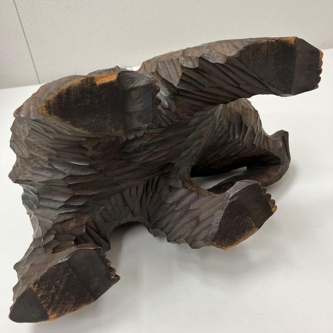 木彫り 熊 北海道アイヌ 伝統工芸品 - メルカリ