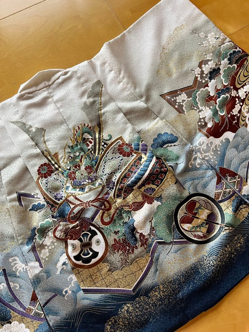 5歳 男の子　着物　羽織 2点セット 美品　裄丈45cm 身丈91cm 七五三