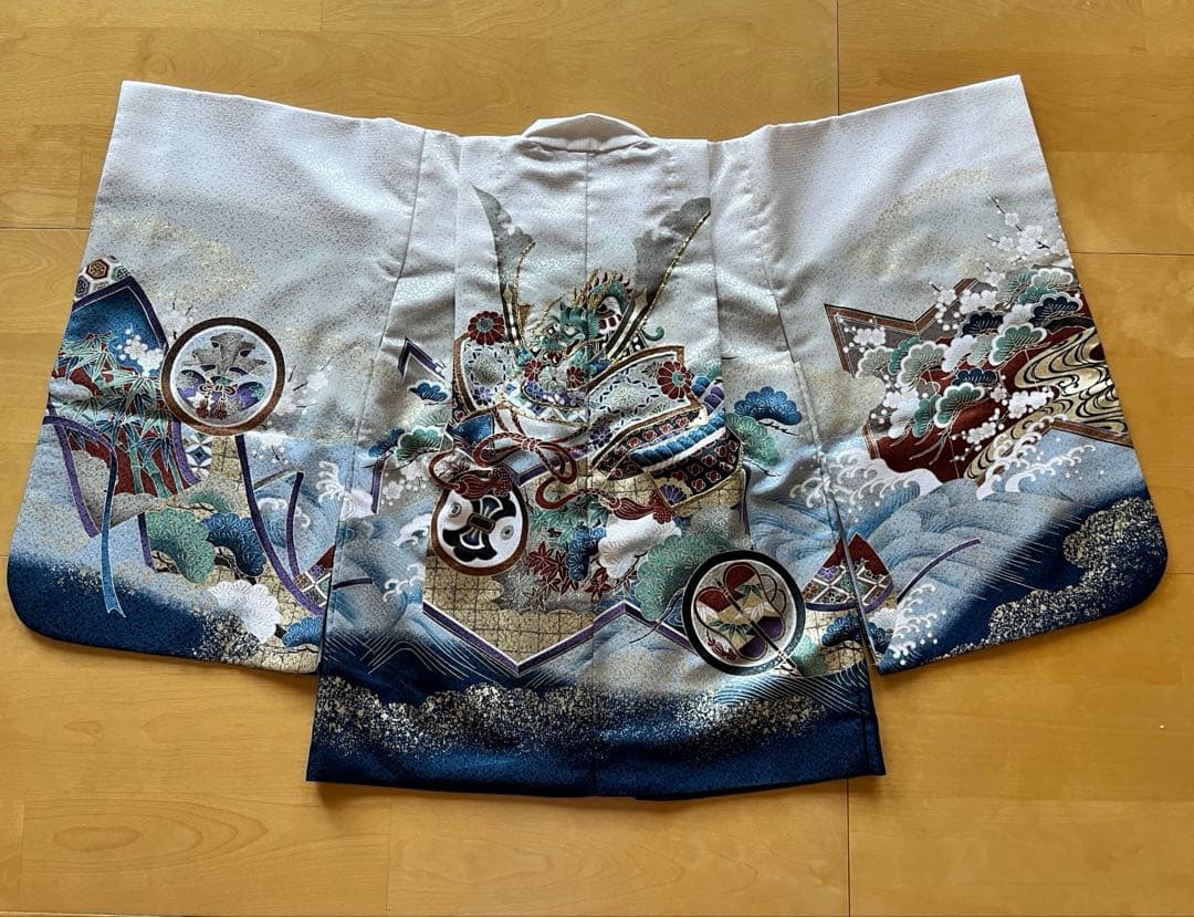 5歳 男の子　着物　羽織 2点セット 美品　裄丈45cm 身丈91cm 七五三