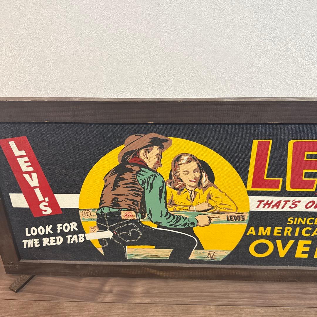 LEVI'S ヴィンテージ広告プレート